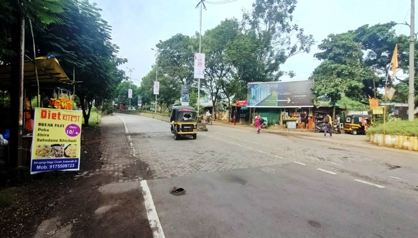 Hoarding - Jijamata Chowk - Shiv Ganga Nagar,   Ambernath (E),   Mumbai,   Maharashtra