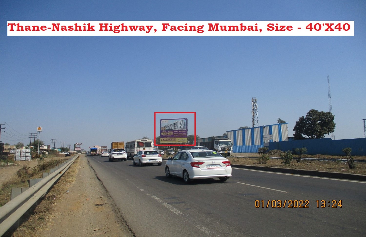 Hoarding - Thane- Nashik Highway,
Before Padgha toll Naka - from Mumbai To Nashik, Thane- Nashik Highway, Mumbai, Maharashtra Hoarding - Thane- Nashik Highway,
Before Padgha toll Naka - from Mumbai To Nashik, Thane- Nashik Highway, Mumbai, Maharashtra