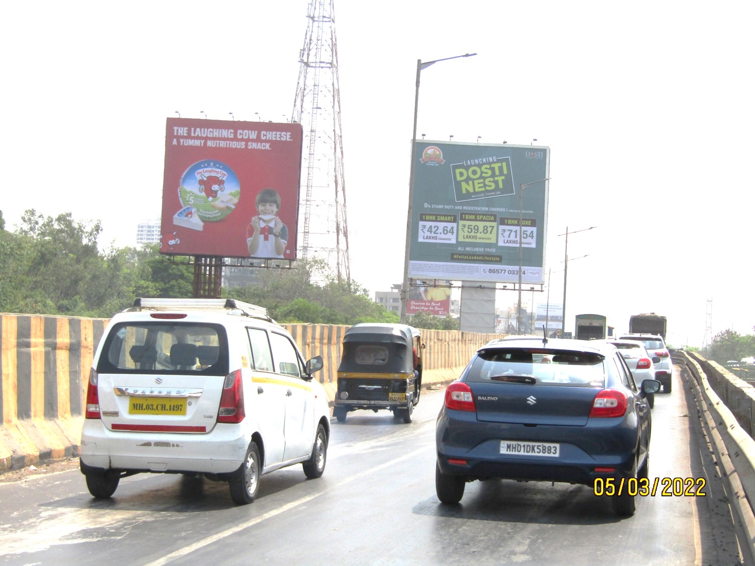 Hoarding - Kopri Bridge, Thane going towards Mulund - Kopri Bridge, Thane going towards Mulund, Thane, Thane, Maharashtra Hoarding - Kopri Bridge, Thane going towards Mulund - Kopri Bridge, Thane going towards Mulund, Thane, Thane, Maharashtra