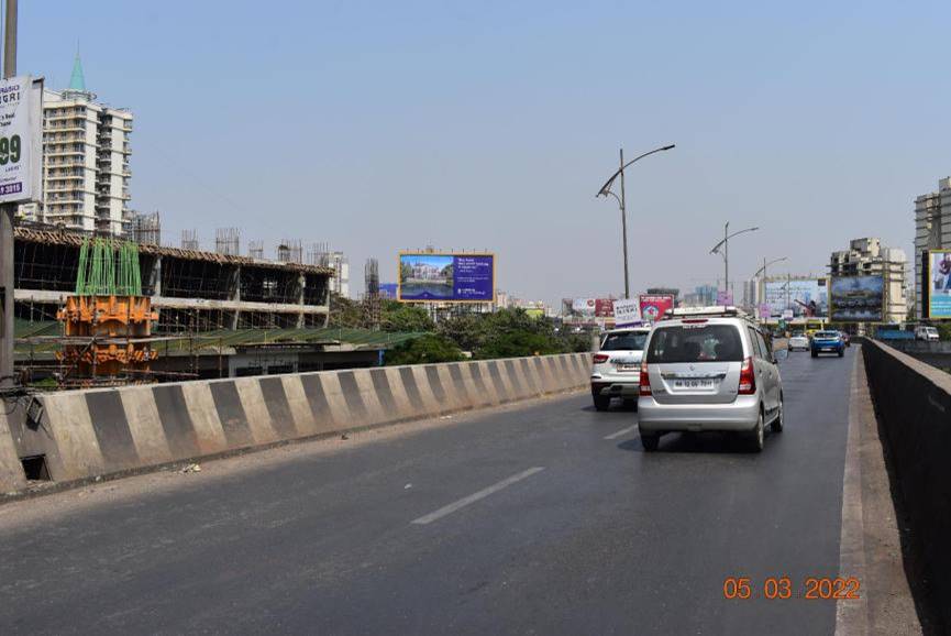 Hoarding - FTF Thane Teen Hath Naka,  Cadbury Flyover towards G B Rd & Kalyan Nashik etc,   Majiwada,   Thane,   Maharashtra