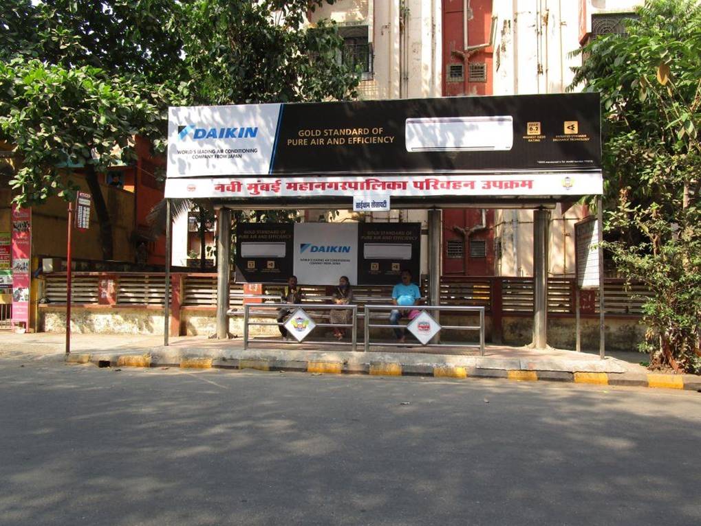 Bus Queue Shelter - Seawood Sai Dham Society Sec. 46, Seawoods, Navi Mumbai, Maharashtra Bus Queue Shelter - Seawood Sai Dham Society Sec. 46, Seawoods, Navi Mumbai, Maharashtra