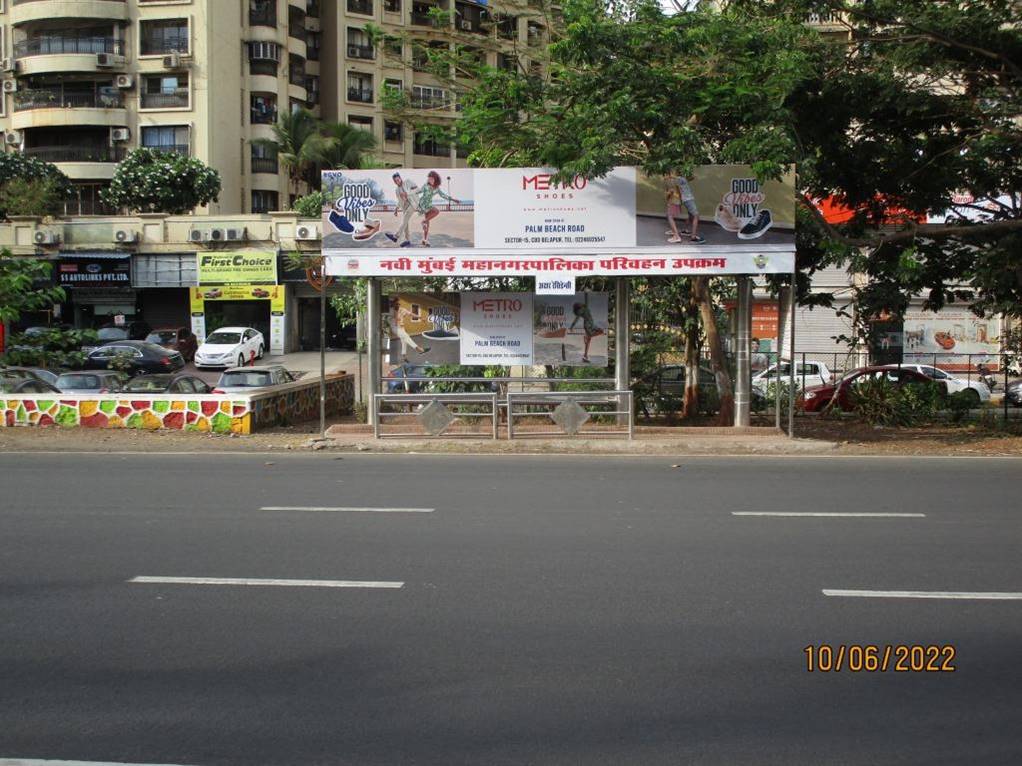 Bus Queue Shelter - Seawood Akshar Residency Seawood Palm Beach,   Seawoods,   Navi Mumbai,   Maharashtra