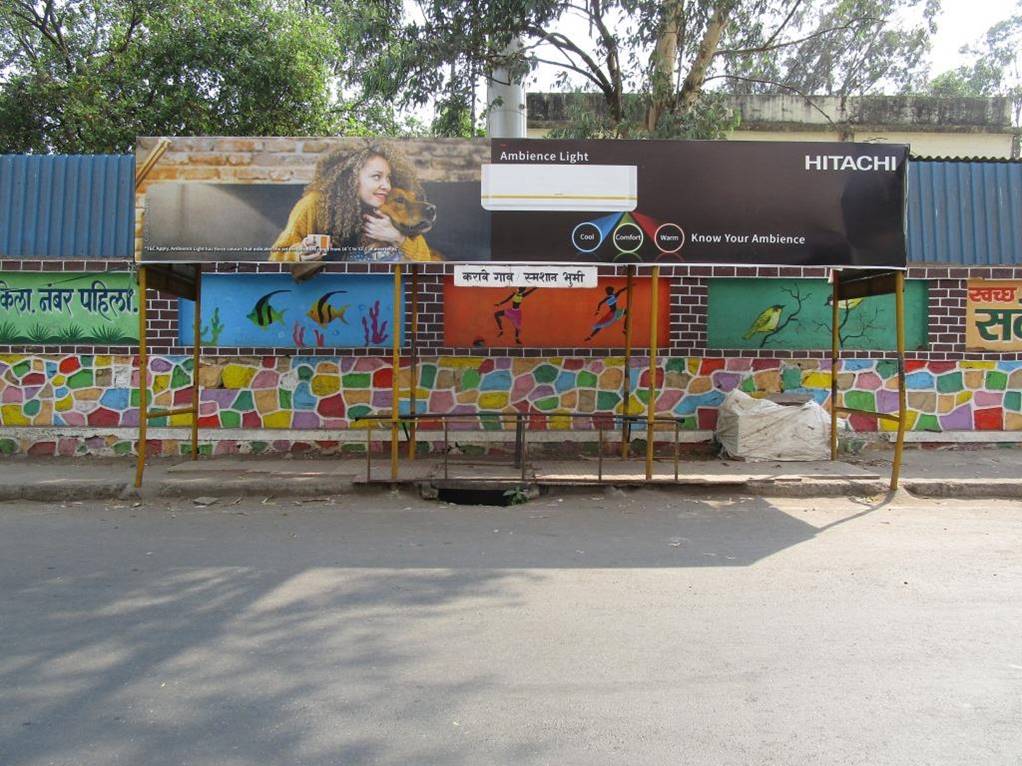 Bus Queue Shelter - Seawood Karave Gaon O/s Samshan Bhumi,   Seawoods,   Navi Mumbai,   Maharashtra