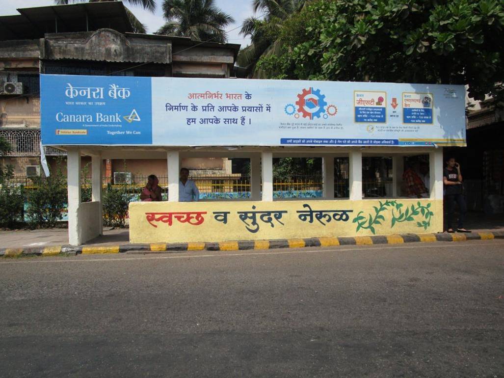 Bus Queue Shelter - Nerul MSEB Depot - 1,   Nerul,   Navi Mumbai,   Maharashtra