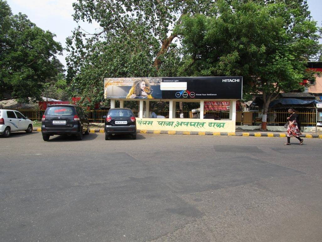 Bus Queue Shelter - Nerul MSEB Depot - 2,   Nerul,   Navi Mumbai,   Maharashtra