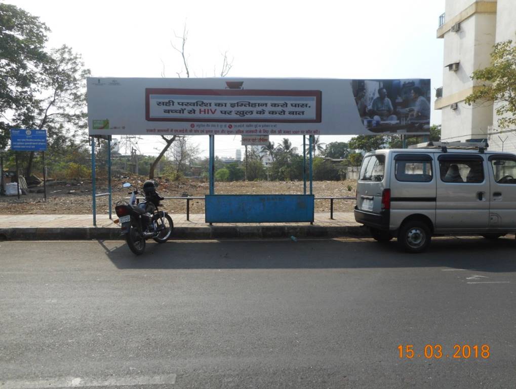 Bus Queue Shelter - Nerul Ward Office., Nerul 1 East, Navi Mumbai, Maharashtra Bus Queue Shelter - Nerul Ward Office., Nerul 1 East, Navi Mumbai, Maharashtra