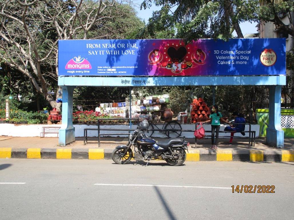 Bus Queue Shelter - Kendriya Vihar.,   Nerul 2 West,   Navi Mumbai,   Maharashtra