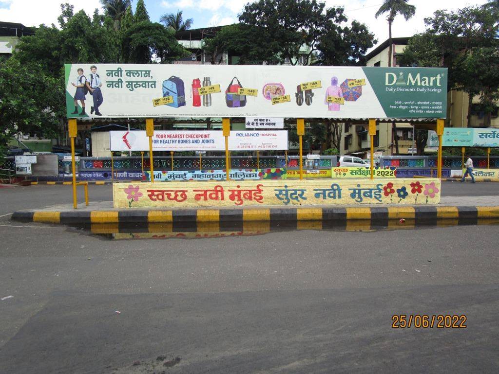 Bus Queue Shelter - CBD Belapur Bus Depot - 4,   CBD Belapur,   Navi Mumbai,   Maharashtra