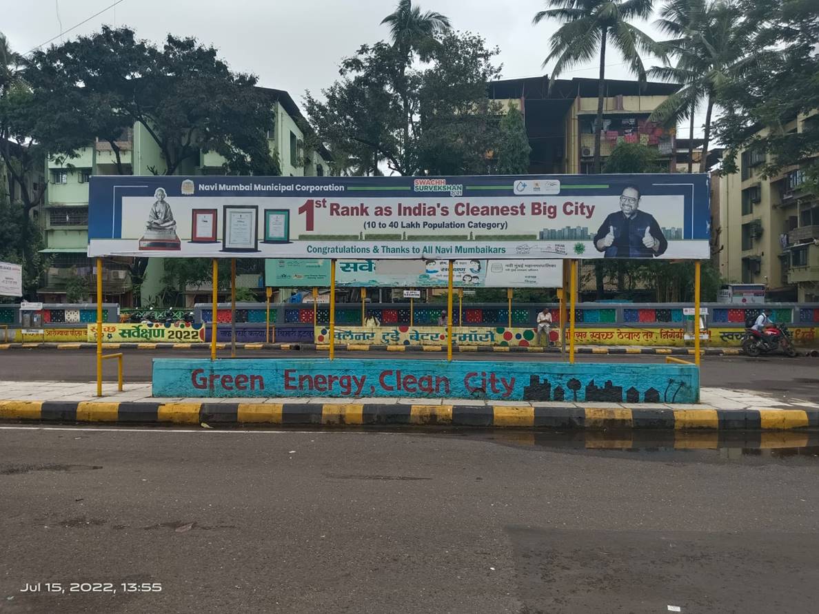 Bus Queue Shelter - CBD Belapur Bus Depot - 5,   CBD Belapur,   Navi Mumbai,   Maharashtra