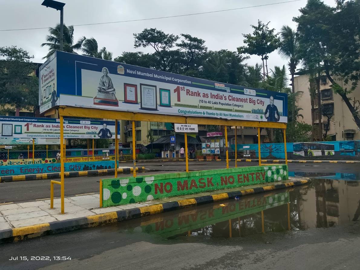 Bus Queue Shelter - CBD Belapur Bus Depot - 6, CBD Belapur, Navi Mumbai, Maharashtra Bus Queue Shelter - CBD Belapur Bus Depot - 6, CBD Belapur, Navi Mumbai, Maharashtra