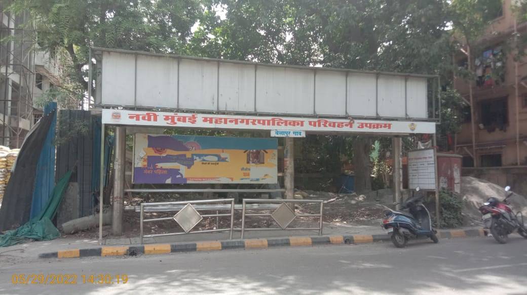 Bus Queue Shelter - CBD Belapur Ward Office - New Steel,   CBD Belapur,   Navi Mumbai,   Maharashtra