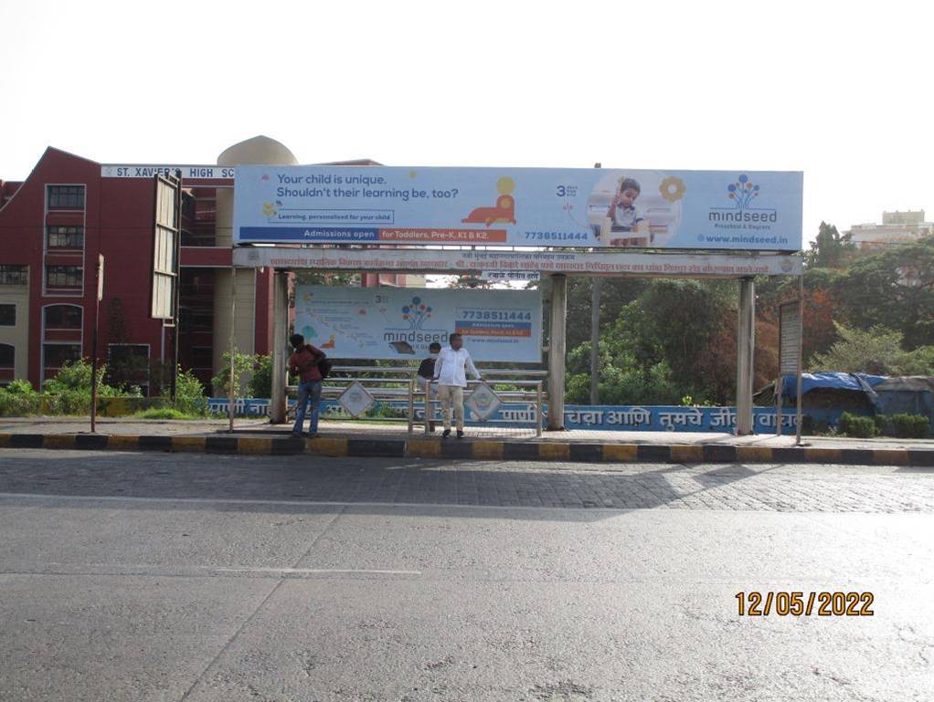 Bus Queue Shelter - Rabale station,   Thane Belapur Road,   Navi Mumbai,   Maharashtra