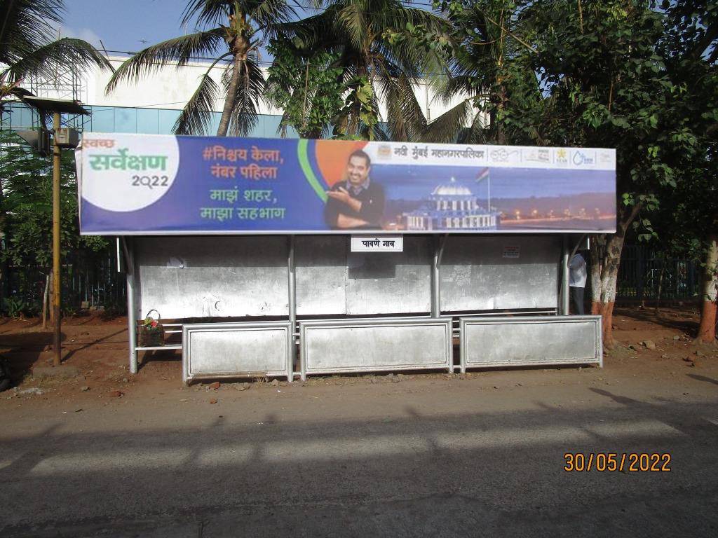 Bus Queue Shelter - Pawne gaon Towards Vashi, Thane Belapur Road, Navi Mumbai, Maharashtra Bus Queue Shelter - Pawne gaon Towards Vashi, Thane Belapur Road, Navi Mumbai, Maharashtra