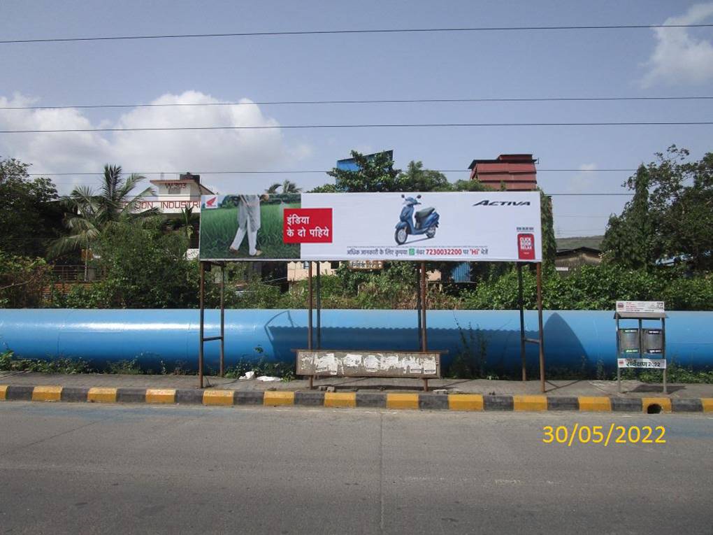 Bus Queue Shelter - Anthony Garage Towards Turbhe,   MIDC,   Navi Mumbai,   Maharashtra
