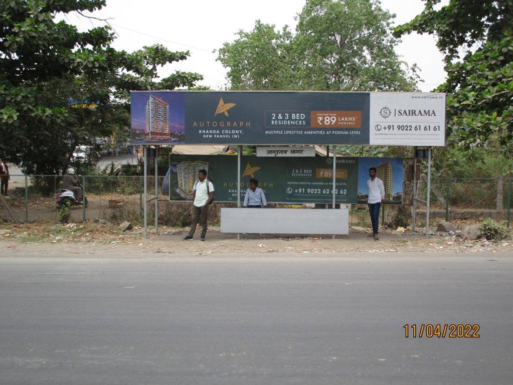 Bus Queue Shelter - Panvel Ashudgoan O/S Depot Towards Vashi, Panvel, Navi Mumbai, Maharashtra Bus Queue Shelter - Panvel Ashudgoan O/S Depot Towards Vashi, Panvel, Navi Mumbai, Maharashtra