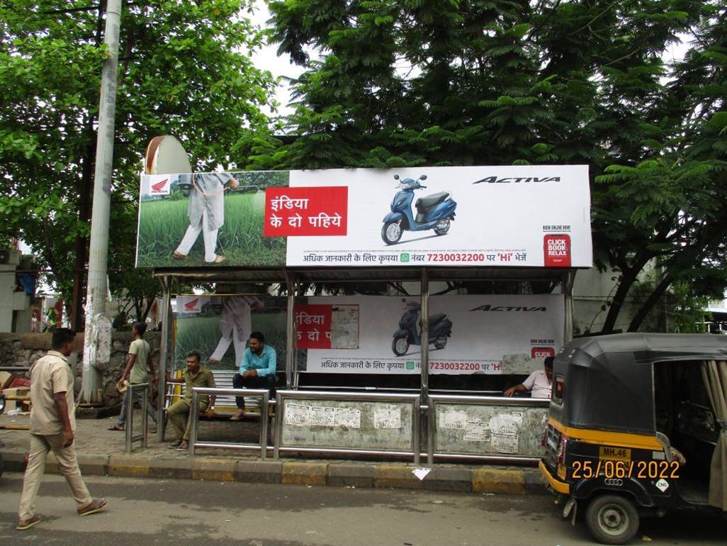 Bus Queue Shelter - New Panvel Outside Station - 02,   New Panvel,   Navi Mumbai,   Maharashtra