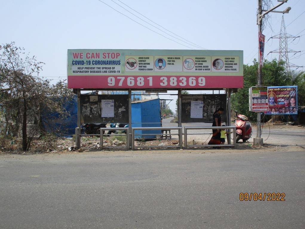 Bus Queue Shelter - Cidco Office Dronagiri Towards Ulwe,   Ulwe,   Navi Mumbai,   Maharashtra