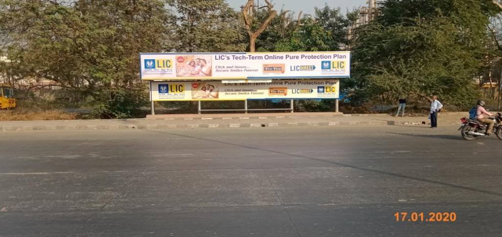 BQS - Outside railway station,   Juinagar,   Navi Mumbai,   Maharashtra