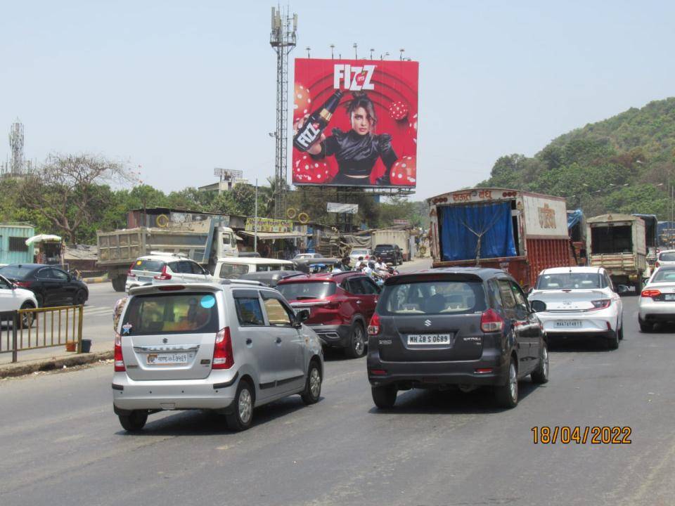 Billboard - W.E.H. Mira Road,  Opp. Delhi Darbar (Renewed) - Checknaka,  Mira Bhy to Ghodbunder,   MIRA ROAD,   MUMBAI,   Maharashtra