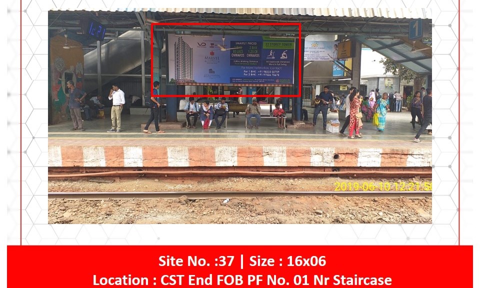Billboard - Platform no .1 below CST End FOB - Platform no .1 below CST End FOB,   Mulund,   MUMBAI,   Maharashtra