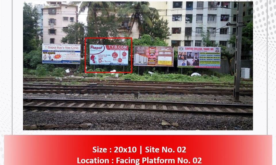 Billboard - facing platform - facing platform, Chinchpokli, MUMBAI, Maharashtra Billboard - facing platform - facing platform, Chinchpokli, MUMBAI, Maharashtra