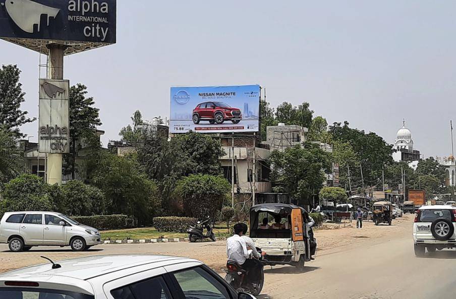 Hoarding - Alpha Mall facing Amritsar Gate towards Alpha Mall/ Bhandari Bridge, Amritsar, Punjab Hoarding - Alpha Mall facing Amritsar Gate towards Alpha Mall/ Bhandari Bridge, Amritsar, Punjab