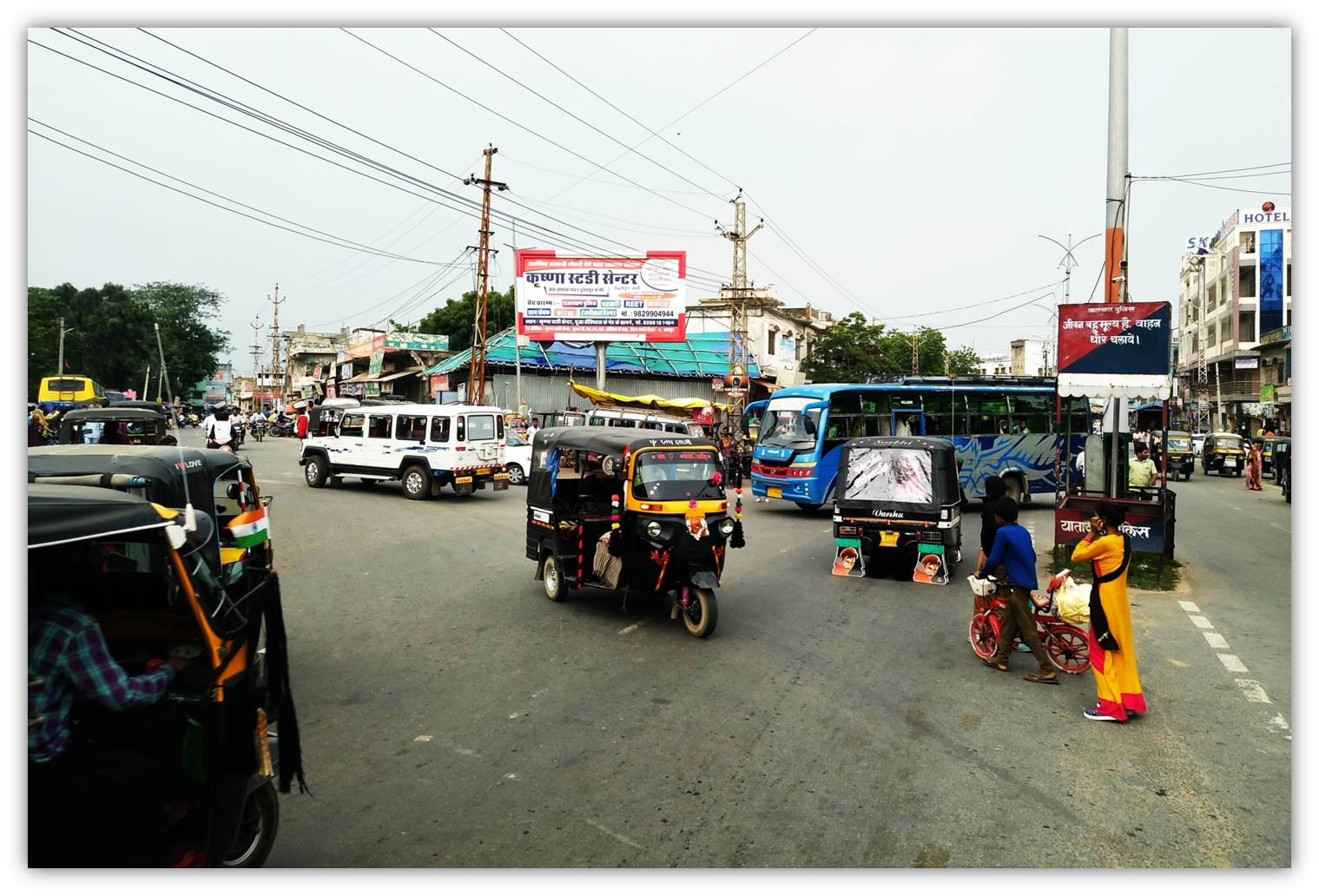Unipole - CITY BUS STAND- FACING TAHSIL CHAURAHA, Durgapur, Rajasthan