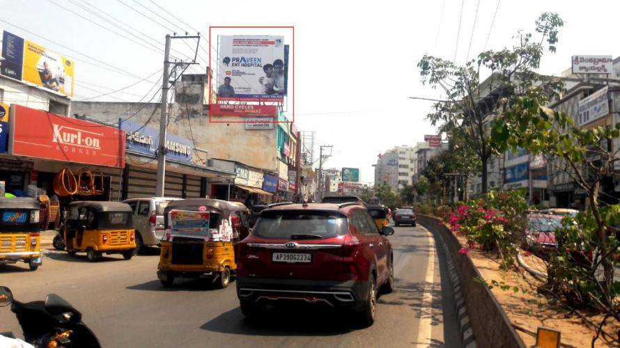 Billboard - Opp. Old Lic Building facing -Bus Station Road, Khammam, Telangana