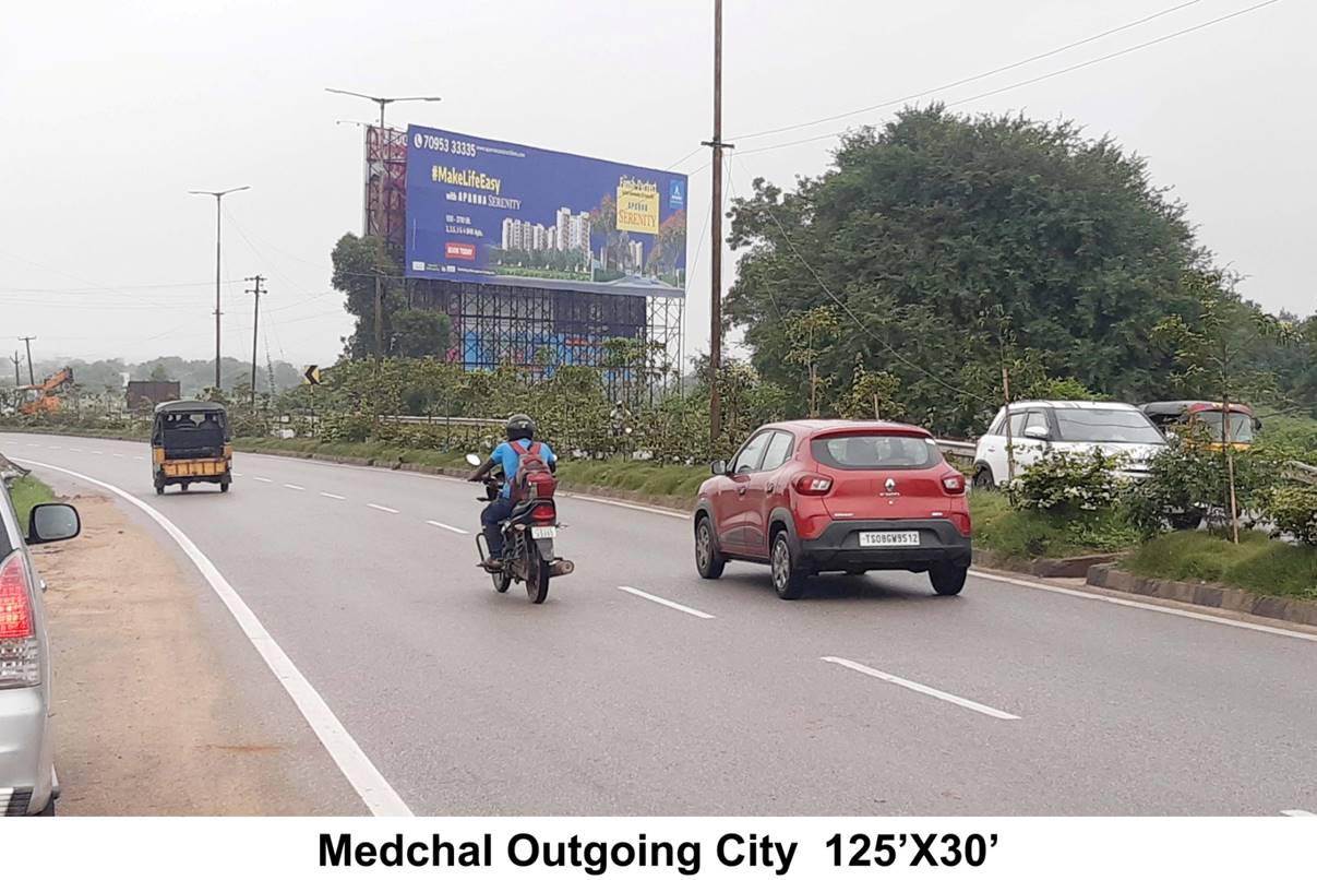 Billboard - Medchal towards Kompally & city, Hyderabad, Telangana Billboard - Medchal towards Kompally & city, Hyderabad, Telangana