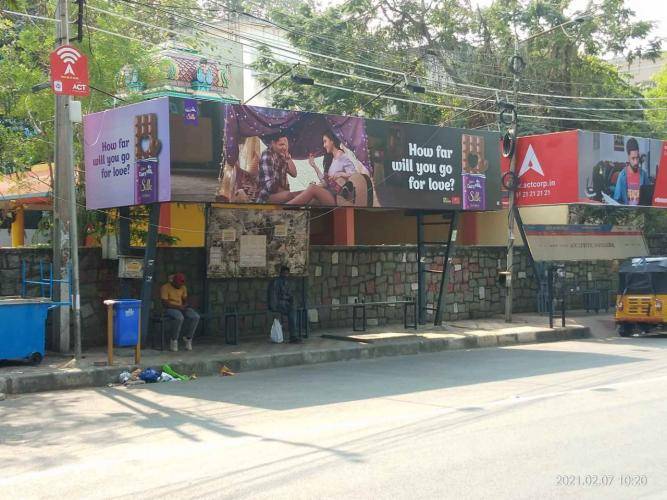 Bus Shelter Modern - Maredpally, Govt Printing Press East-Towards Secunderabad, Hyderabad, Telangana Bus Shelter Modern - Maredpally, Govt Printing Press East-Towards Secunderabad, Hyderabad, Telangana