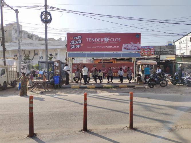 Bus Shelter Modern - Airport Road,  Indra Reddy X Roads,  Pillar No. 215-Towards Mehdipatnam, Hyderabad, Telangana