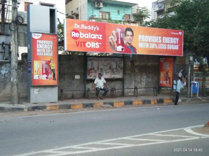 Bus Shelter Modern - Baghlingampalli,  Sundaraiah Park-Towards Baghlingampally, Hyderabad, Telangana
