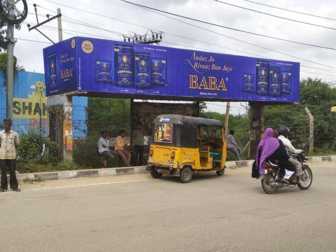 Bus Shelter Modern - Bandlaguda, Chilukuru Road, Sairamnagar Colony-Towards Langar House, Hyderabad, Telangana Bus Shelter Modern - Bandlaguda, Chilukuru Road, Sairamnagar Colony-Towards Langar House, Hyderabad, Telangana