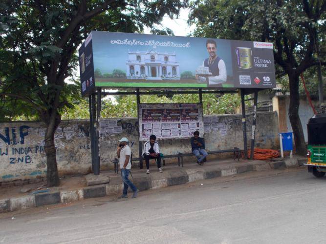 Bus Shelter Modern - Chilakalaguda Municipal Park-Towards Chilakalaguda X Roads, Hyderabad, Telangana Bus Shelter Modern - Chilakalaguda Municipal Park-Towards Chilakalaguda X Roads, Hyderabad, Telangana