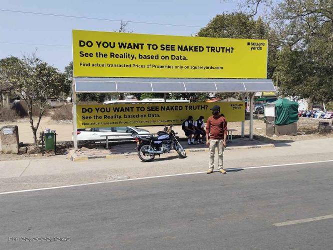 Bus Shelter Modern - Lakadwala-Towards Hakimpet, Hyderabad, Telangana Bus Shelter Modern - Lakadwala-Towards Hakimpet, Hyderabad, Telangana