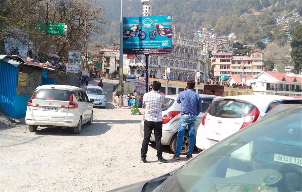 Unipole-Parking Masjid Chowk facing Market,  Nainital, Uttarakhand