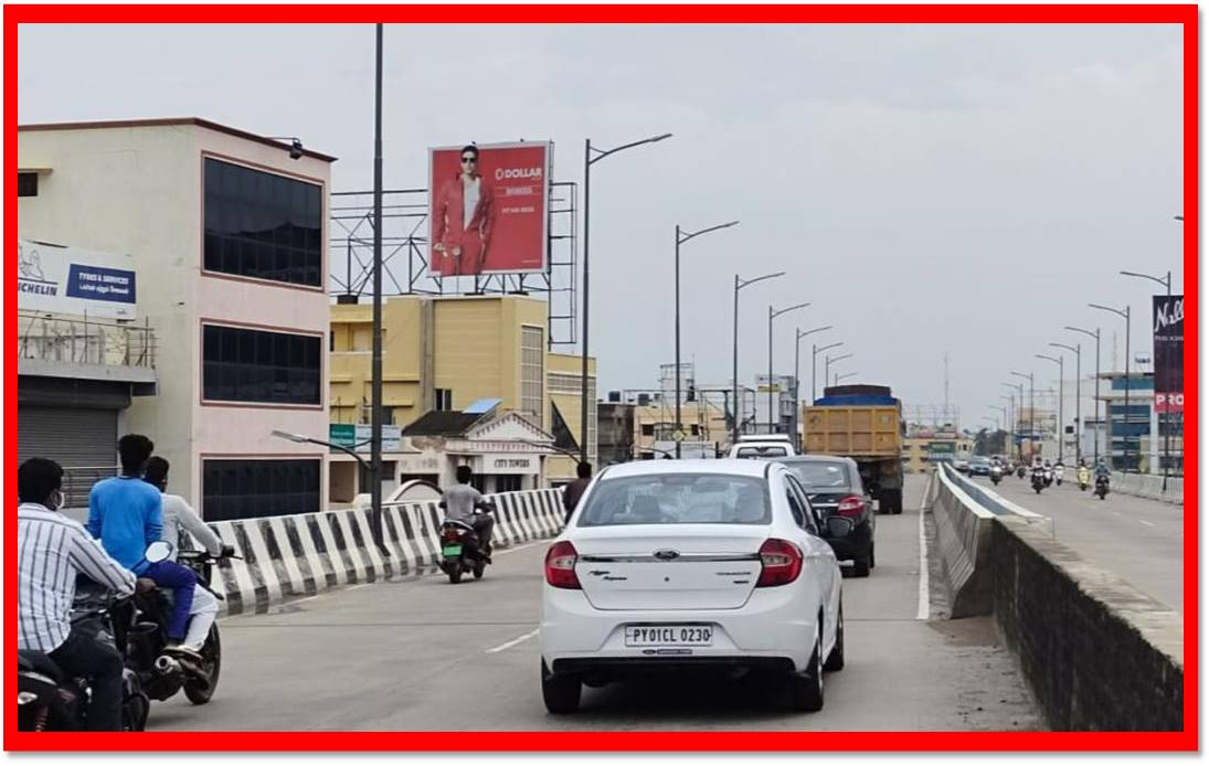 Hoarding-New Flyover, Pondicherry, Tamilnadu Hoarding-New Flyover, Pondicherry, Tamilnadu