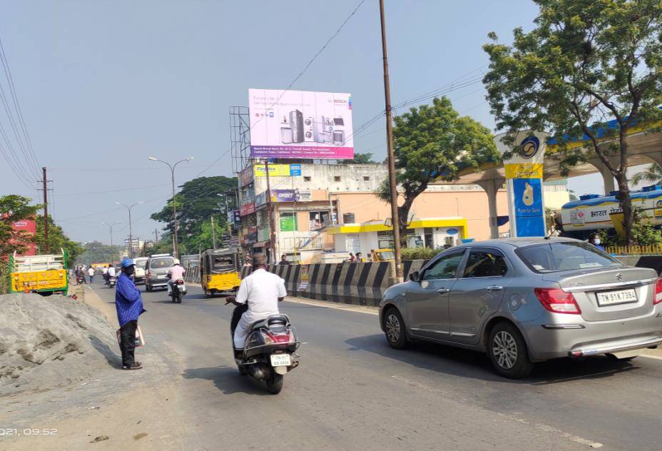 Hoarding-Nr. KV Tex,  Jos Alukkas,  Krishnalaya Theatre,  A2B,  Cuddalore, Tamilnadu