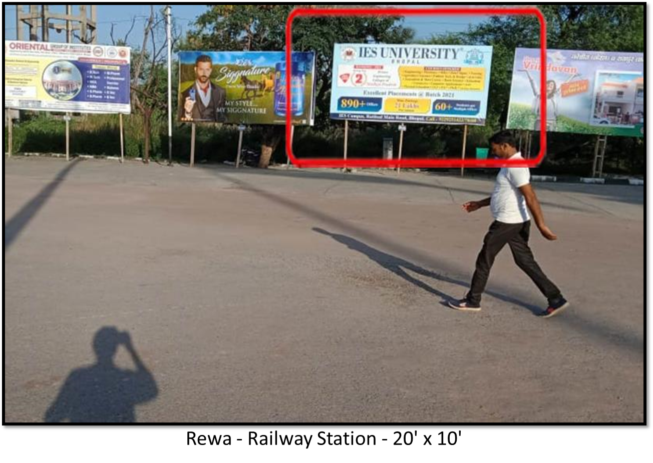 Billboard - Railway Station, Rewa, Madhya Pradesh
