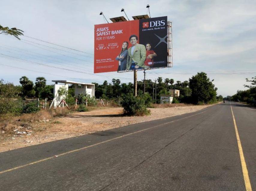 Hoarding-ECR Near Pondy Toll, Chennai, Tamilnadu Hoarding-ECR Near Pondy Toll, Chennai, Tamilnadu