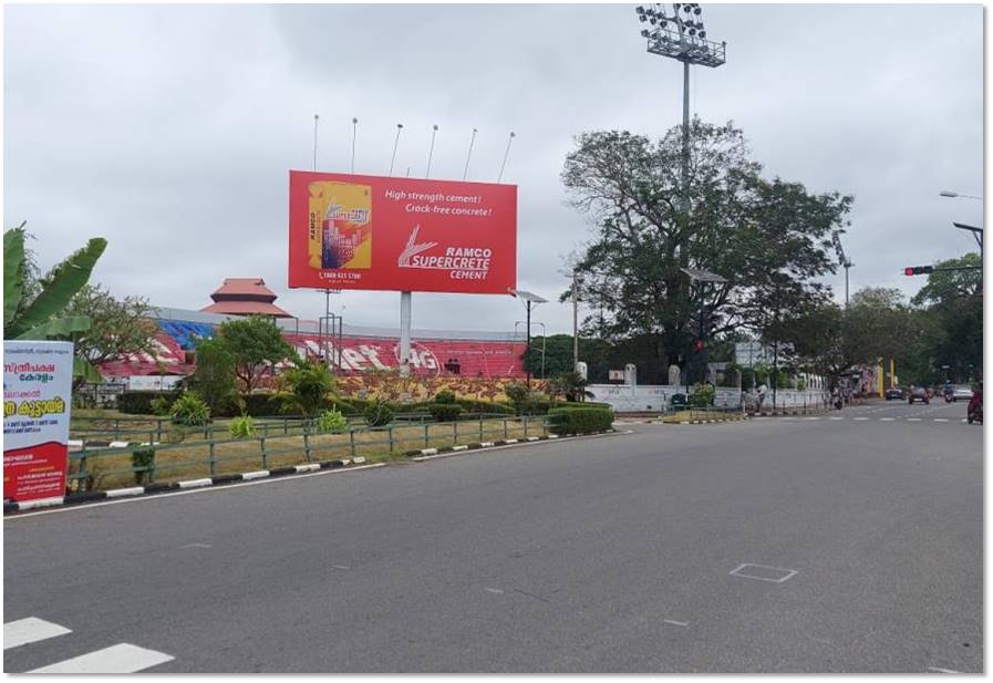 Hoarding-CSN stadium, Trivandrum, Kerala Hoarding-CSN stadium, Trivandrum, Kerala