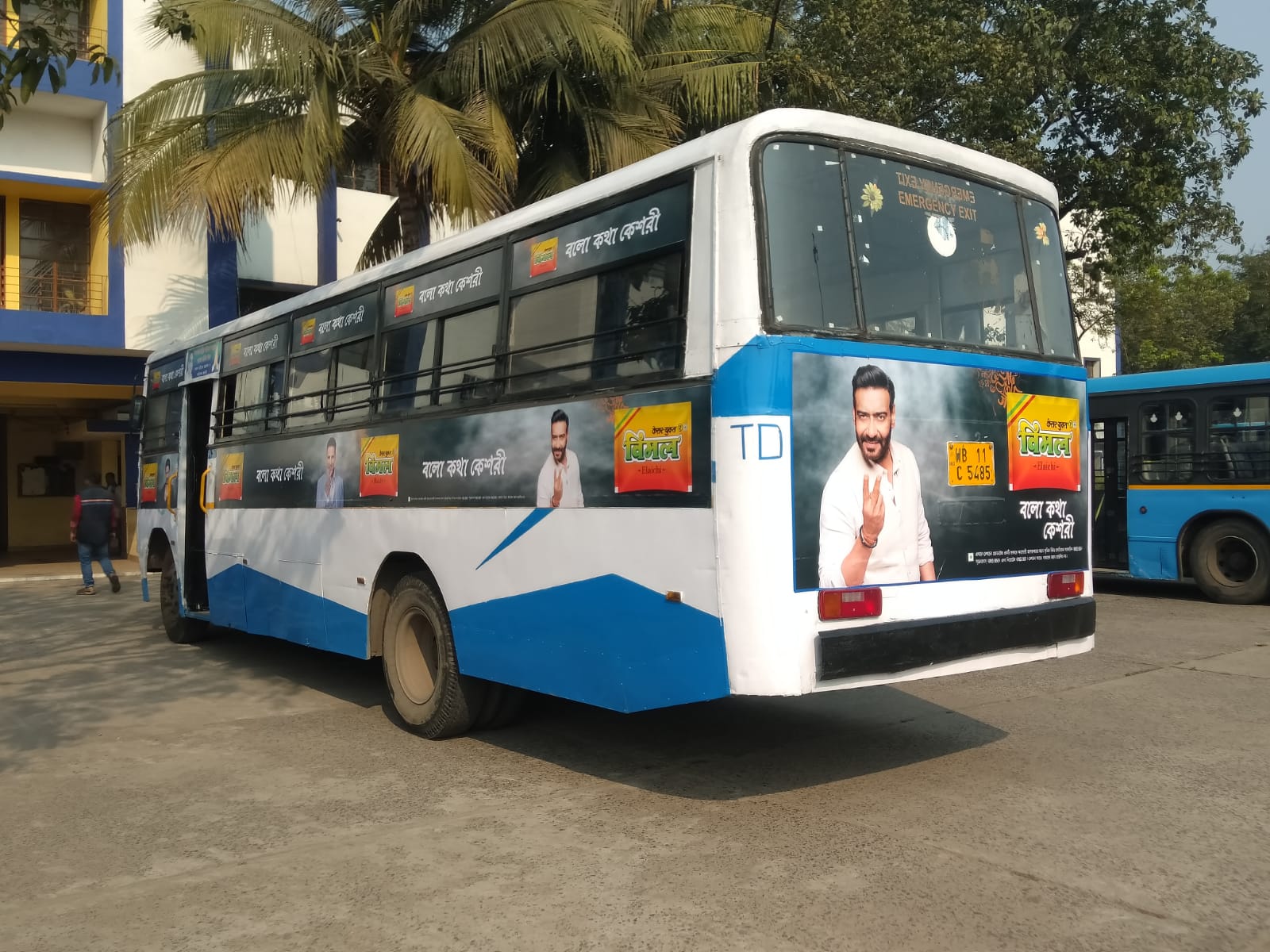 WBTC Non AC City bus (All 3 Panel) - Half Wrap - Kolkata